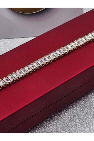 Xuping Baget Su Yolu Gold Renk Çelik Bileklik Altın