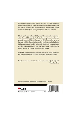Üç Kadın - Robert Musil - Can Yayınları