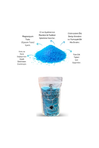 Chic Nail Blue Ocean Manikür & Pedikür ve Banyo Tuzu 1 KG Chic Nail Blue Ocean Manikür & Pedikür ve Banyo Tuzu 1 KG