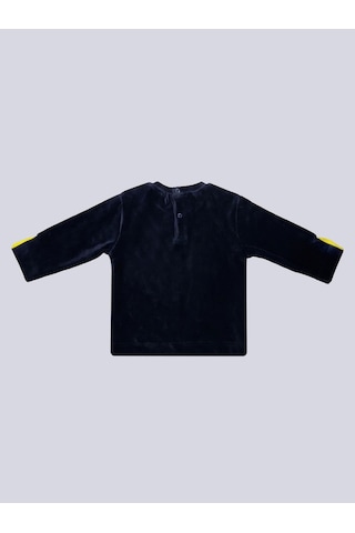 Fenerbahçe Lacivert Nakış Logolu Bebek Kadife Sweatshirt Fb Laci Yeni