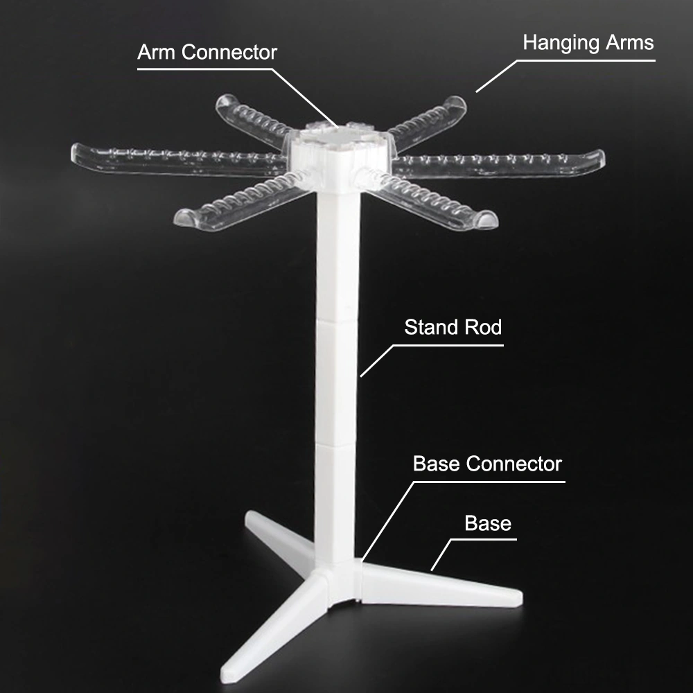 Youtek Ev İçi Ham Makarna Kurutma Rakası - 6 Kaymazsız Kollü, Kompakt Tasarım, Yemek Safe Malzeme İle Hızlı Kurutma Diğer