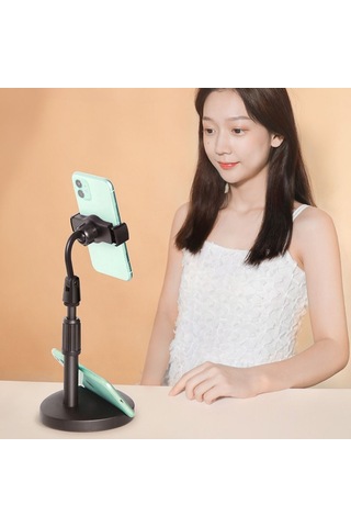 Buffer Masa Üstü Tablet Ve Telefon Tutucu Plastik Aparat Siyah Telefon Standı Çok Renkli