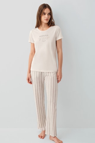 Pierre Cardin Kadın Krem Pijama Takım Pc9176-s-v2 Krem