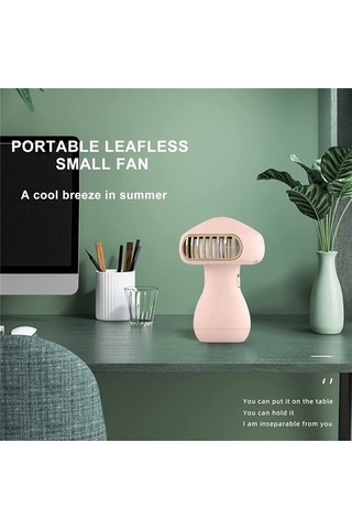 Ofis Kampı Dış Mekan, Pembe Için 500 Mah Pil Usb Şarj Edilebilir Fan 4384 Pembe
