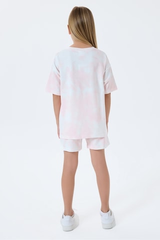 U.S. Polo Assn. Kız Çocuk Şort Takım, İki İplik, Pamuk / Cotton Coral