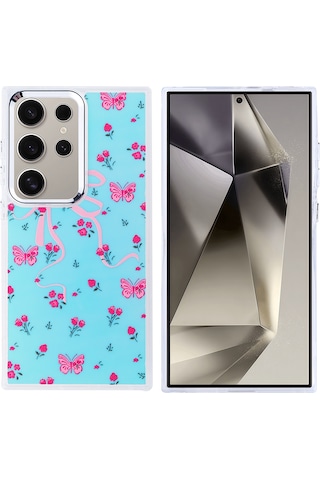 Toyigoo Galaxy Uyumlu S24 Ultra Kılıf Airbag Tasarımlı Tygo Hadra Kapak - Kalp Kalp