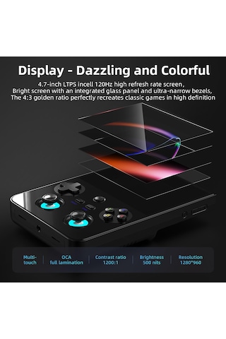 Anbernıc Rg 477v 8 Gb Ram 128gb Android 14 Retro Oyun Konsolu Wifi Bluetooth Taşınabilir El Konsolu