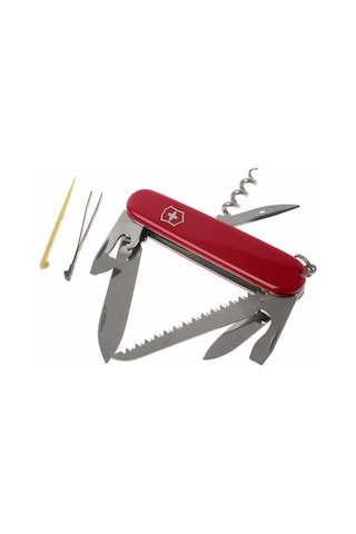 Victorinox Kamp Çakı 1.3613 Camper 13 Fonksiyon İsviçre Kamp Çakısı Blister Kırmızı