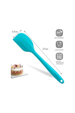 4lü Silikon Spatula Seti Yanmaz Yapışmaz Çizmez 27cm