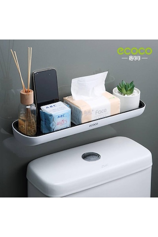 Ecoco Duvara Yapışkanlı Banyo Ve Mutfak Düzenleme Rafı Beyaz