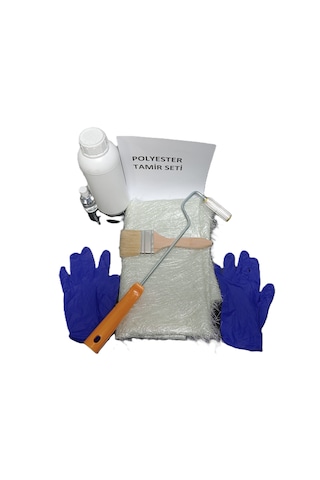 Polyester Tamir Fiber Reçine Tekne Tamiri Seti 1kg