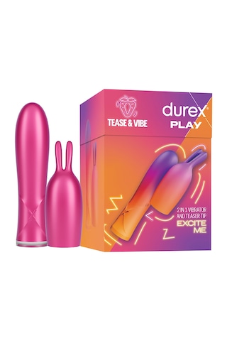 Durex 2'si 1 Arada Vibratör Ve Uyarıcı Başlık