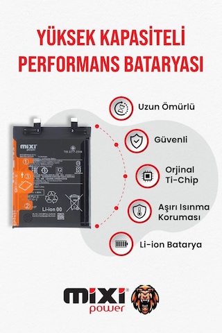 Xiaomi Redmi Note 12 Pro Plus Uyumlu Tam Kapasite Batarya