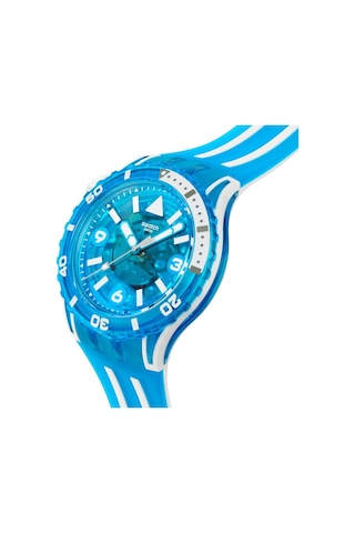 Swatch Sscu09s100 Blue Fire Erkek Kol Saati Mavi