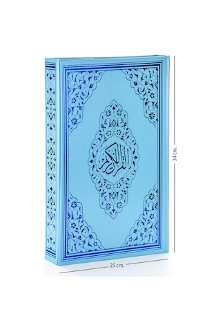 Kuranı Kerim - Sade Arapça - Cami Boy - Sesli - Mavi Renk - Bilgi