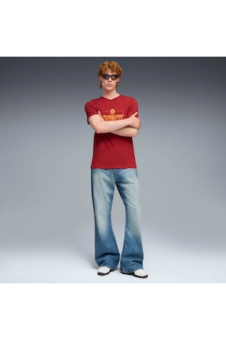 Puma Galatasaray Ftblculture Erkek Tişört 782916 01 KIrmızı