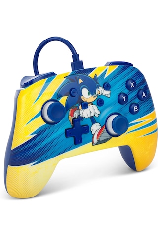 Nintendo Switch Kablolu Oyun Kolu Lisanslı Sonic Boost Edition Powera Oled,switch 2