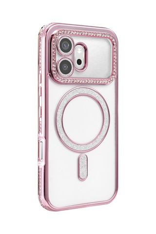 Newface Huawei Honor 600 Joke Simli Magneticsafe Kılıf Pembe