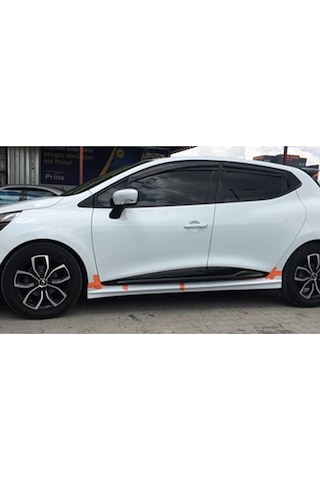 Renault Clio 4 Rs Yan Marşpiyel Seti Plastik 2 Adet Mat Siyah 2012-2019 Karlık+ek+bodykit