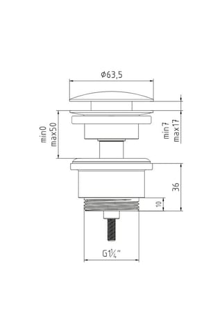 Eca Yak 102199626 Bas Bırak Taşmalı Taşmasız Lavabo Sifon Başlığı Krom