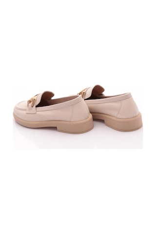 Dgn 2121-yz Kadin Loafer Ayakkabi Ekru