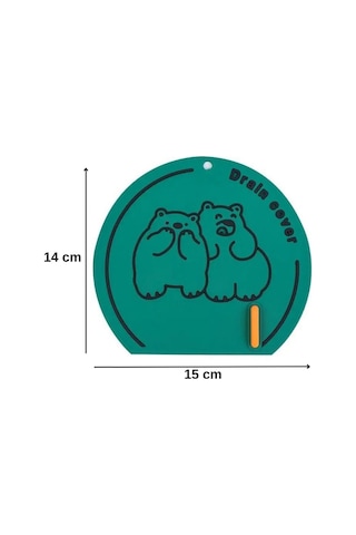 Yeşil Renk 5 Adet Kötü Koku Önleyici Silikon Mat Banyo Mutfak Lavabo Balkon Gider Tıpa Tıkacı Kapağı