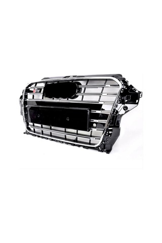 Audi A3 Uyumlu 2016-2020 Panjur S3 Siyah-krom
