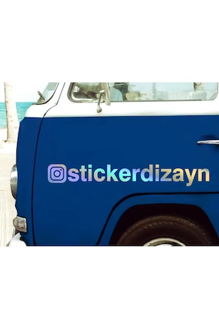 İnstagram Kişiye Özel Sosyal Medya Instagram Araba Oto Motosiklet Sticker 00926 15 Cm