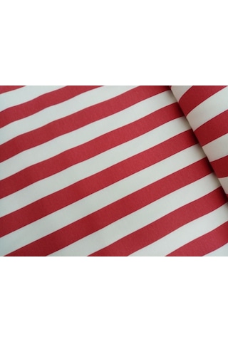 Hayat Home Çizgi Desen Lüks Duck Keten Kumaş