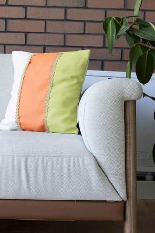 3 Renkli Güpürlü Kırlent Kılıfı 2'li Yeşil - 674926922 Yeşil