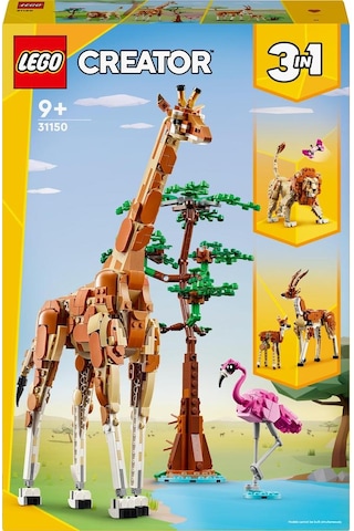 LEGO® Creator 3'ü 1 Arada Vahşi Safari Hayvanları 31150 - Yaş ve Üzeri Çocuklar İçin Yaratıcı Oyuncak Yapım Seti (780 Parça)
