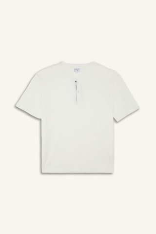 Defacto %100 Pamuk New Regular Fıt 2li Şortlu Pijama Takımı H8680ax26smwt34 Beyaz-wt34