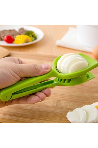 Yumurta Ve Meyveleri Kesmek İçin Elde Taşınabilir Yumurta Kesici Yeşil Diğer
