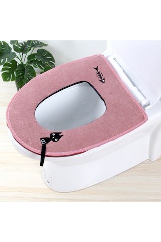 Sones Yıkanabilir Banyo Tuvalet Oturağı Örtüsü Isıtıcı Yumuşak Yastıklı Ped Closestool Kapak Matı Ev Ürünleri