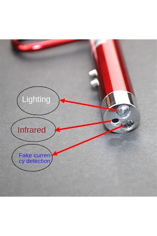 Yuntech01 Alüminyum 6'lı Set: Led Fener, Mor Işık Para Kontrol, Işık Rehberi - Taşınabilir Dış Mekan, Kamp, Ev Tamiri Çok Renkli
