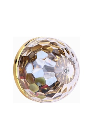 Konesam Rgb Döner Kristal Mavi Işık, 6w E27 Led Sahne Ampülü, Parti/disko/noel İçin Renkli Işık Gösterisi