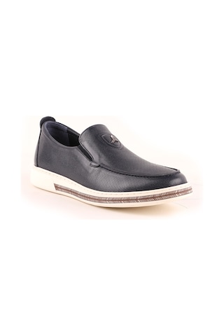Lbr H1046 Erkek Deri Casual Ayakkabı Lacivert Lacivert
