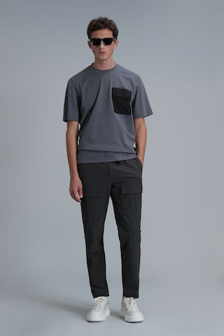 Lufian Lıam Modern Grafik T- Shirt Gri Gri 111020209100150 Gri
