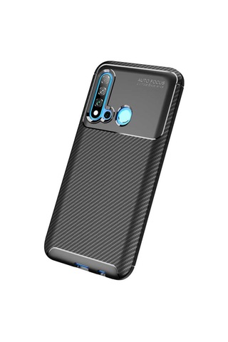 Huawei P20 Lite 2019 Kilif Karbon Silikon Case 389569443
