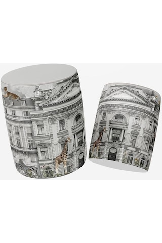 Zoo Design Puf Kumaşı Süettir. Uluslararası Solmama Sertifikasına Sahiptir. Çok Renkli