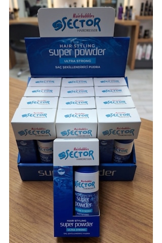Sector Super Toz Wax Parlak Saçlar Yeni Ürün Ultra Sert Mavi