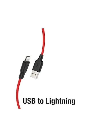 Hoco X21 Plus Usb To iPhone Uyumlu Lightning Silikon Hızlı Şarj Ve Data Kablosu- 5775