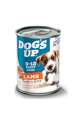 Dogs Up Yaş Yavru Köpek Maması Kuzu Etli 415gr