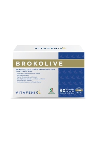 Vitafenix Brokolive Brokoli Ekstresi Ve Bitki Ekstreleri İçeren Takviye Edici Gıda 60 Kapsül