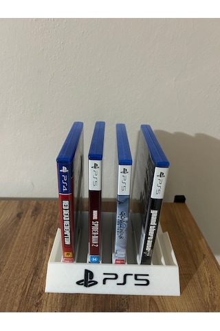 Sony Uyumlu 10 Disklik Cd Standı Ps5 Beyaz