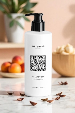 Wellness Exclusive White Tea & Apricot Shampoo 380 ML + Conditioner 380 ML + Shower Gel 380 ML + Hand Wash 380 ML + Hand & Body Lotion 380 ML