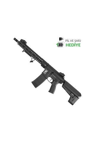 Delta Armory Ar15 13" M-lok Alpha Siyah Aeg Airsoft/ Pil Şarj Setli