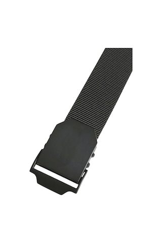 Vanilla Collection Ykk Metal Siyah Mat Tokalı Taktikal Tarz Siyah Palaska Bez Kemer Siyah