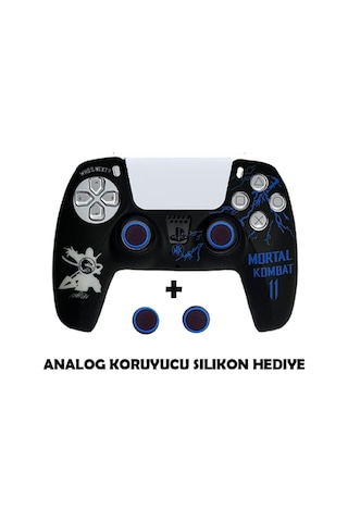 Ps5 Dualsense Mortal Kombat Koruyucu Silikon Kılıf + Analog Silikon Koruyucu