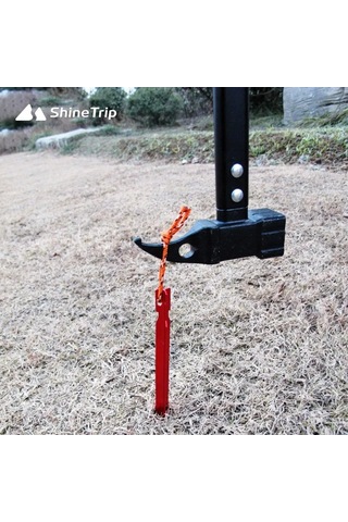 Teltree 18cm Mavi Alüminyum Üçgen Tente Direği, 7 Serisi Dayanıklı Malzeme, Çadır Ve Pergola Sabitleme, Rope İle Zenginleştirilmiş, Dış Mekan Kullanıma Uygun Mavi